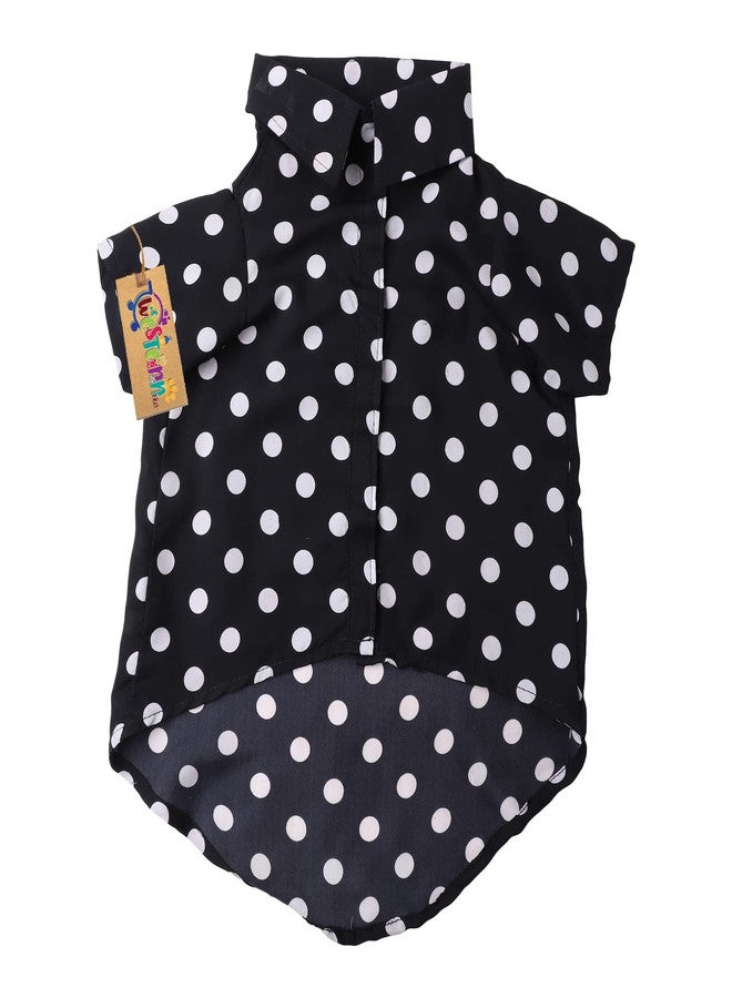 Western Era Cotton Printed Breathable Basic Vest Dog Shirt, Super Soft Shirt, Cute Lightweight Thin Shirt for Your Furries, Ultra Comfort Dog Apparel (Polka Black) (Large - 20inch) - Image 5